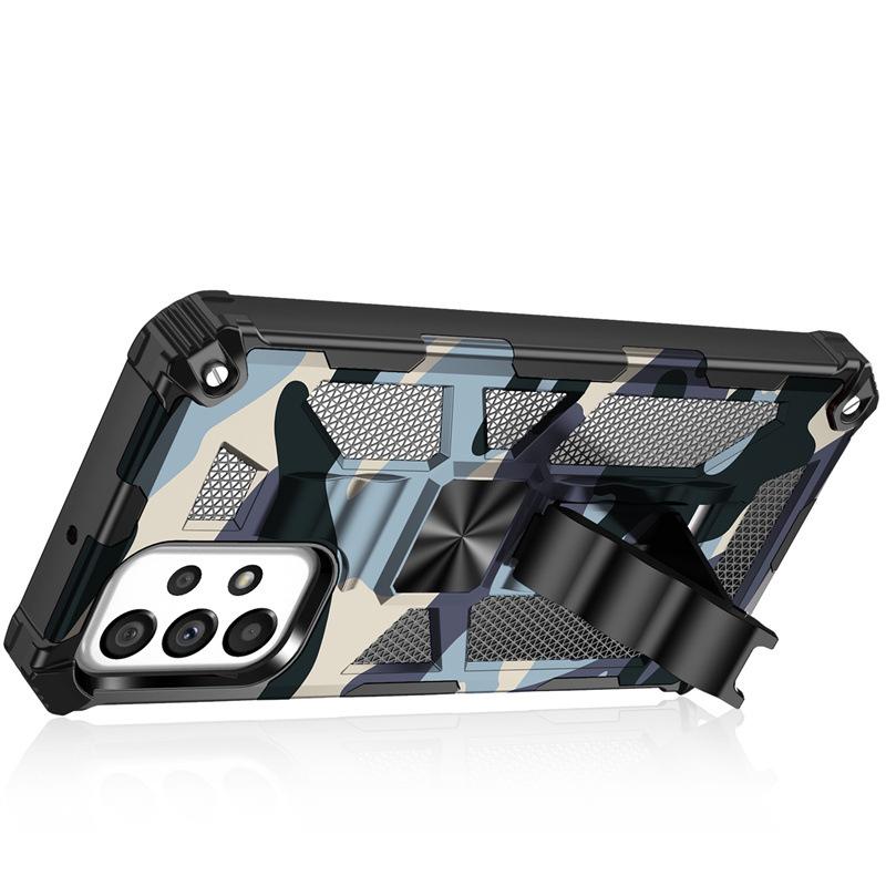 Подходит для чехлов для мобильных телефонов серии Samsung A53 Camouflage Bayi S22 Ultra Магнитный чехол-подставка Защита от падений