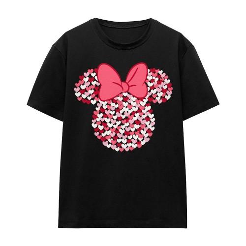Disney Unisex Adult Minnie Mouse Heart Ears Silhouette Valentine`s Day T-Shirt