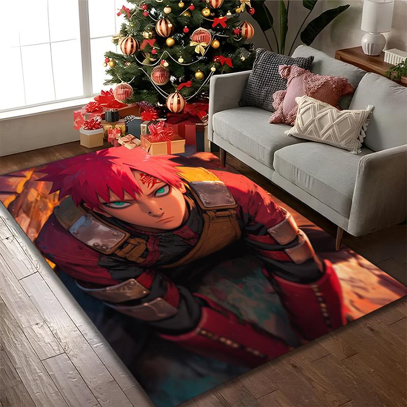 [naruto Printed Carpet] Non-slip Office Rug, Cozy Area Carprt for Living Room Use, Soft Home Sofa Chair Mat