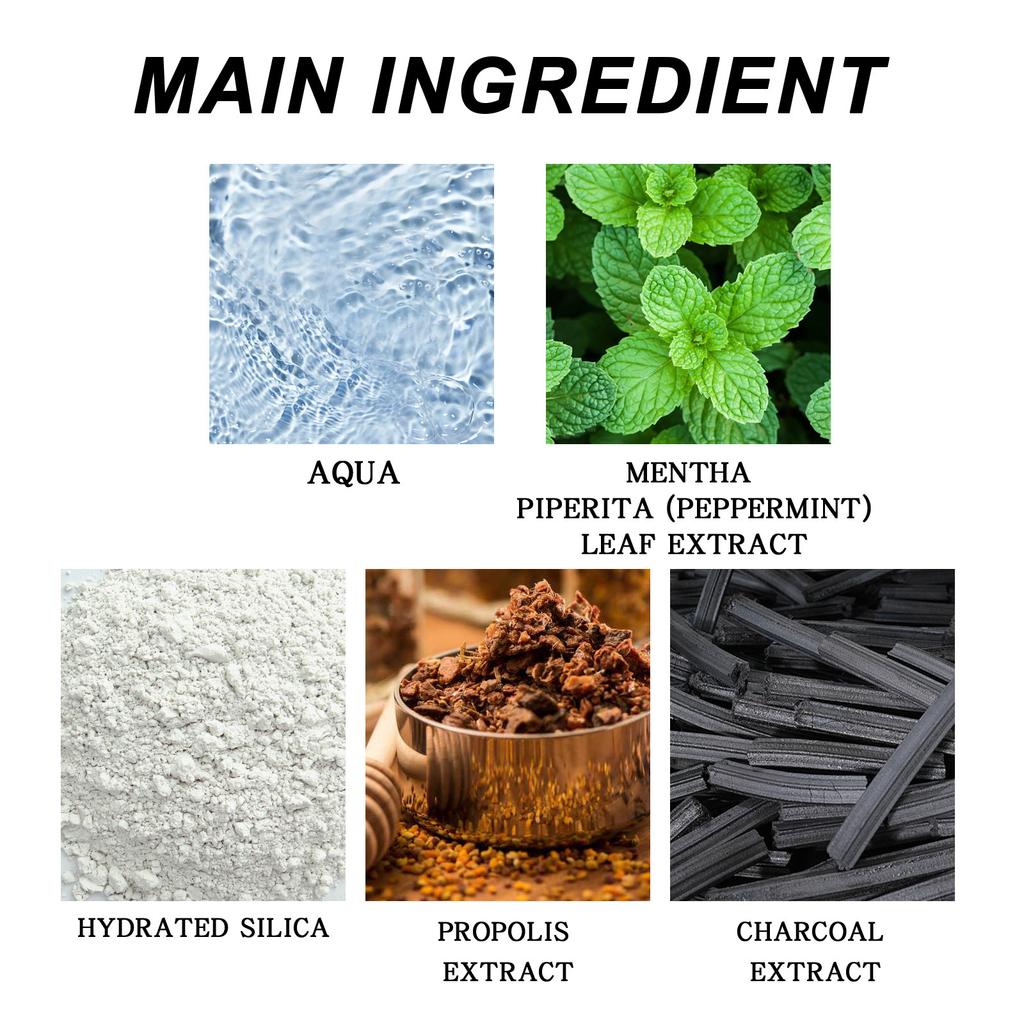 EELHOE Бамбуковый уголь для чистки зубов, удаляет пятна, освежает дыхание, отбеливает зубы, мусс, гигиена полости рта, мусс, пена, портативная зубная паста для путешествий, 30 мл