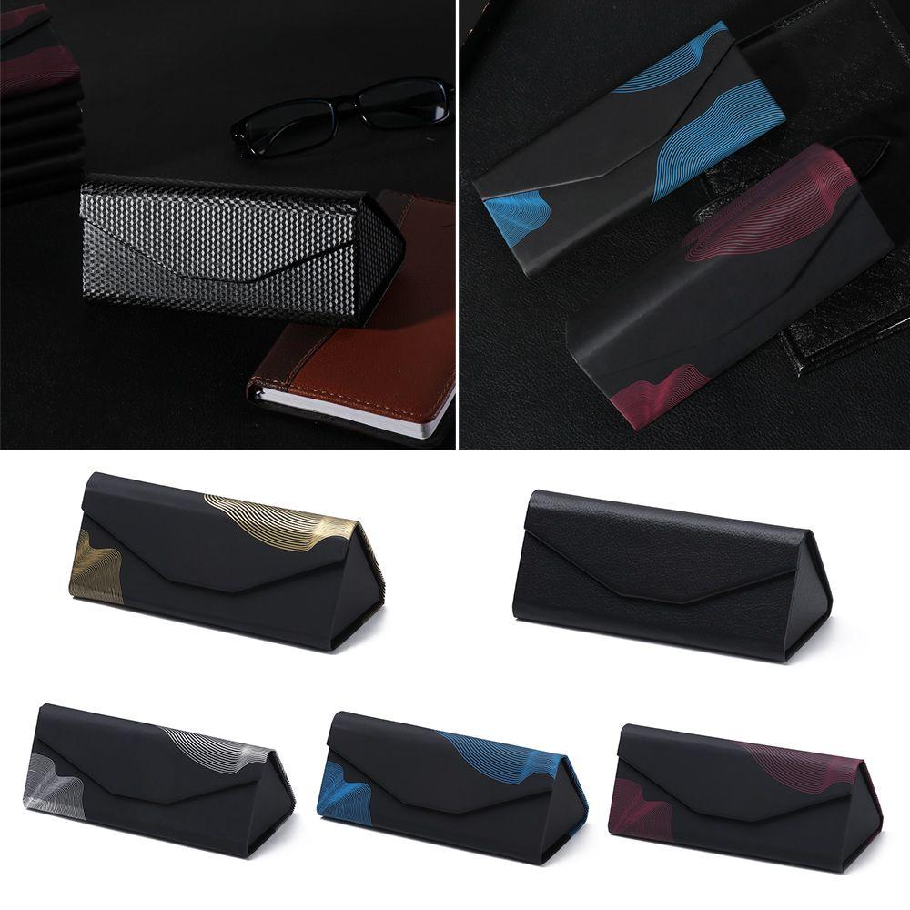 Portable Folding Triangle Glasses Box Sun Glasses Box Eyeglasses Case Eyeglasses Accessories
