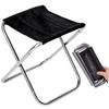 Komorebiya Outdoor Chair, Ultra-Lightweight, Folding, Aluminum Alloy, with Storage Bag, OD25 (Silver)
