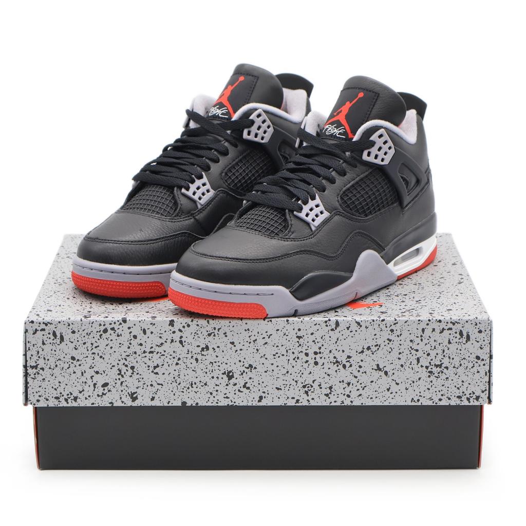 FV5029-006 Nike Air Jordan 4 Retro Bred Reimagined Цементно-серый Красный (Мужской)