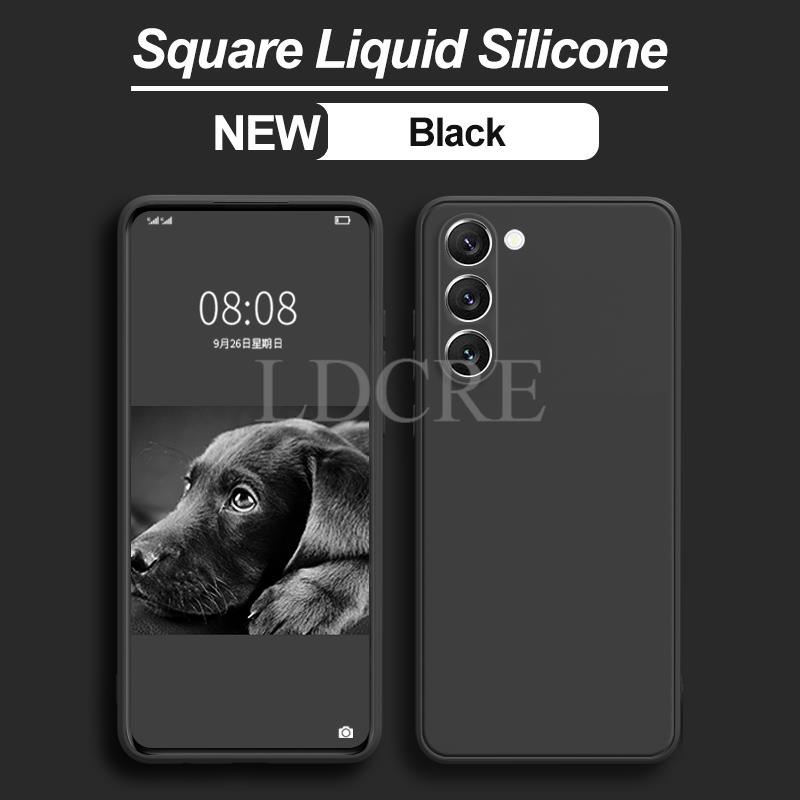 For Samsung Galaxy S24 Case Liquid Silicone Coque Samsung S24 FE S23 FE S22 Plus Ultra S21 S23 Cover TPU Fundas Protective Case
