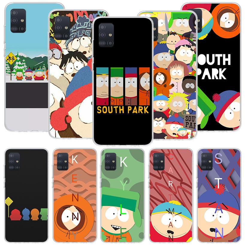 Cartoon S-South P-Parkes Phone Case for Samsung Galaxy A52 A51 A50S A12 A22 A32 A72 A10S A30S A31 A71 Note 20 Ultra 10 Plus S10