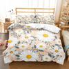 Daisy Duvet Cover Set White Floral Pattern Bedding Set Romantic Leaves And Flower Comforter Cover Full Queen For Girl Women Teen