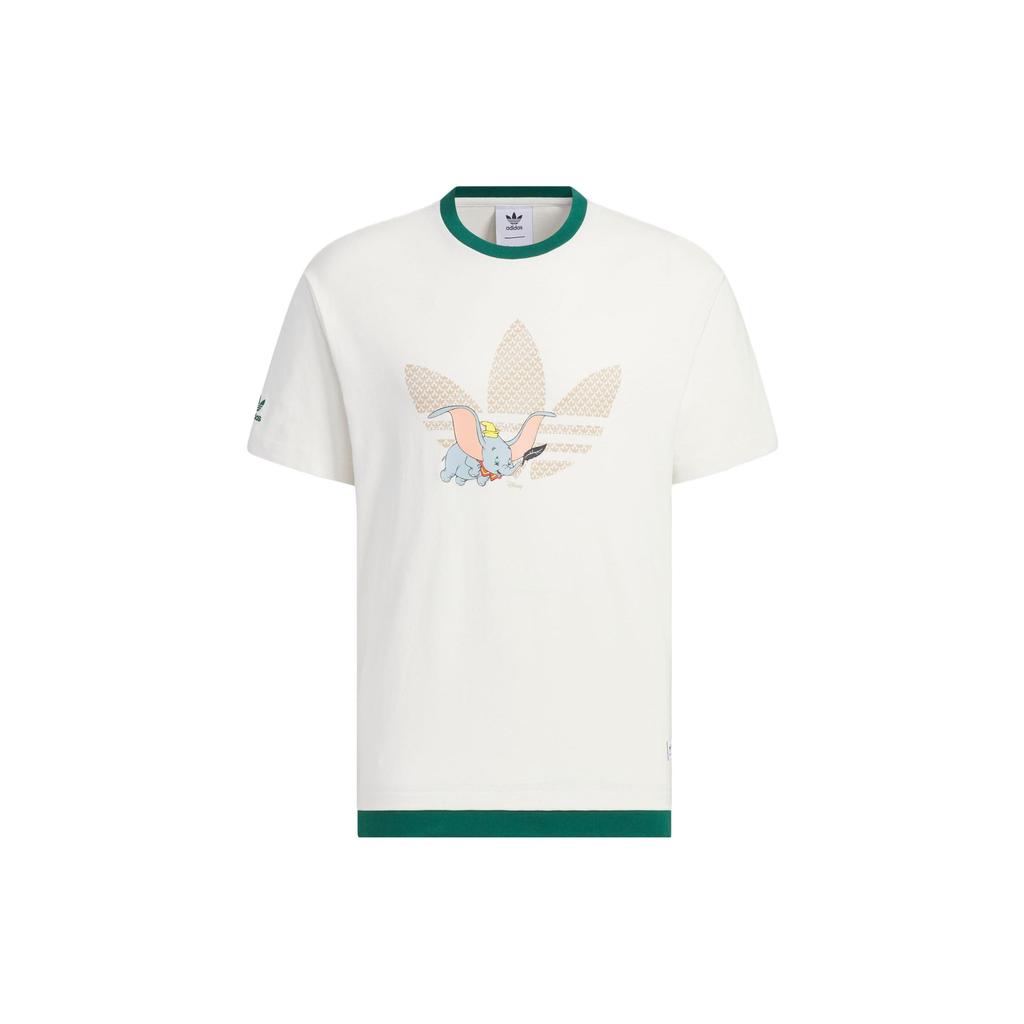 adidas Спортивная футболка Originals X Disney Dumbo с мультяшным логотипом, топ унисекс, белый IN1071