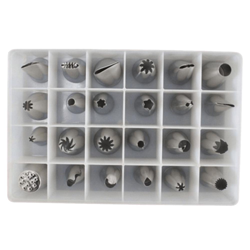 24PCS DIY Cake Decorating Nozzles Set Baking Tool Russian Tips Nozzle Kitchen Gadgets