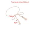 Solid Color Boho Rope Chain Tie Waistband Fashion Accessories Tassel Dress Belt  for Beginners