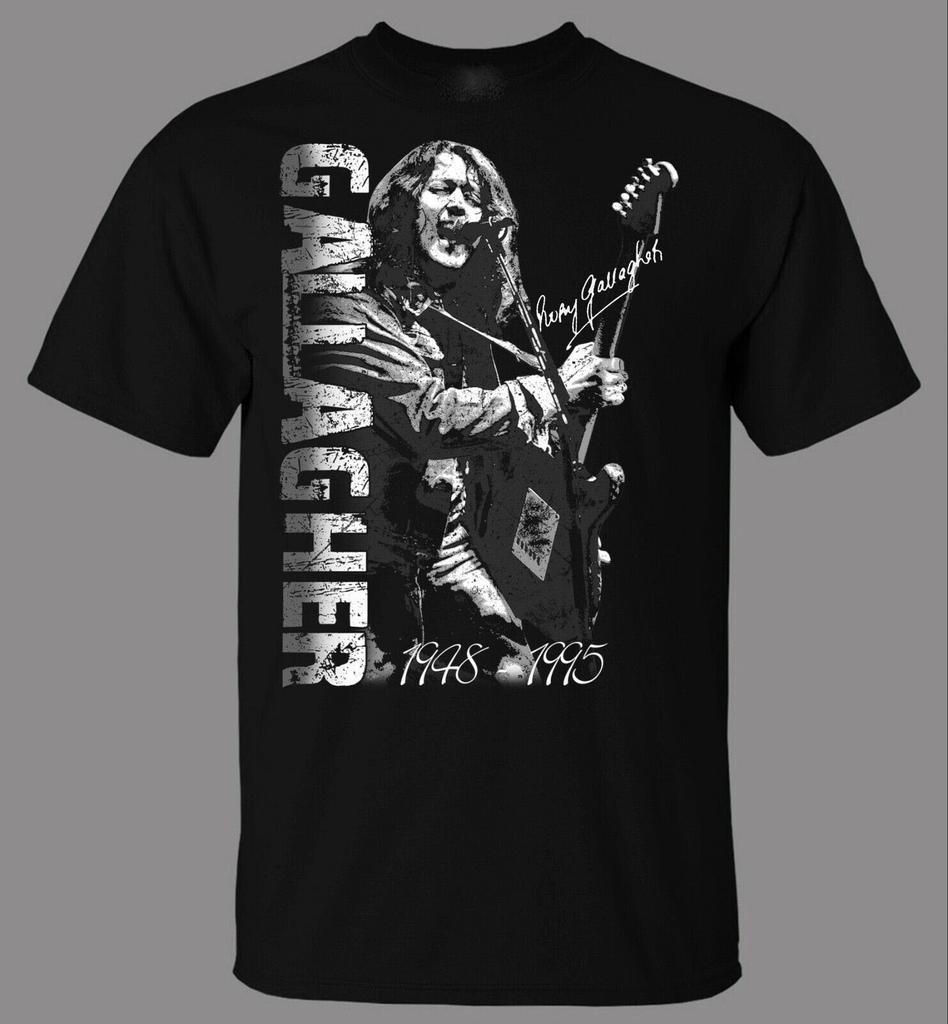 Винтажная черная футболка с коротким рукавом Rory Gallagher Live, все размеры, рубашка UR30