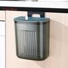 Enlarge Caliber Hanging Trash Bin with Lid Punching Free Strong Load-bearing Kitchen Large Capacity Wall Mounted Garbage Can Household Products