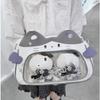 Cotton Doll Bag Kawaii Cat Itabag Zipper Bag Fashion Backpacks Portable Transparent Pocket  Travel