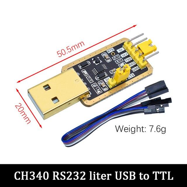 Модуль CH340 с USB на TTL. Обновление CH340G. Загрузите небольшую пластину с проволочной щеткой. Плата микроконтроллера STC. USB на последовательный порт вместо PL2303.
