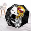 1pc Gothic Hello Kitty Umbrella - Automatic Opening & Closing, Portable Folding Design, 8-Rib Iron Frame, Outdoor Umbrella, Ideal Gift for Fans, Trave