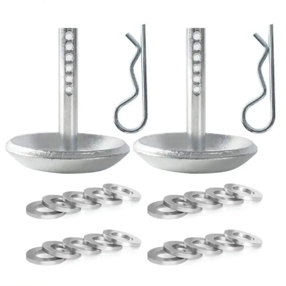 Heavy Duty Steel Replacement Skids Round Shaft Snow Plow Feet Snow Plow Skid Shoe Plow Protection