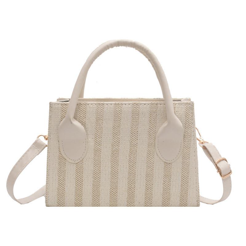 Стильная корейская плетёная сумка 2023 года Модная летняя повседневная городская простая модель
