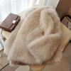 Maillard Imitation Fur Coat Women's Medium and Long Loose Winter New Light Fashion Fur Coat Socialite