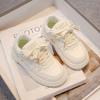 Обувь для девочек Весна и Осень 2025 новая обувь на платформе детская спортивная обувь маленькие белые туфли для девочек среднего и старшего возраста учениц обувь на мягкой подошве