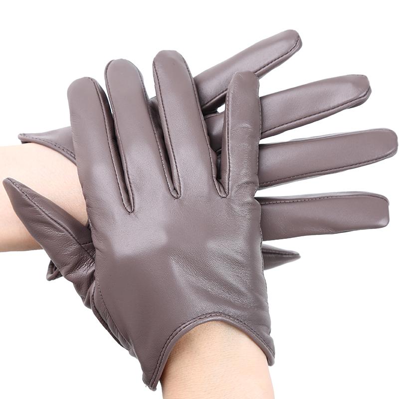 Короткие женские перчатки из овчины, зимние теплые тонкие модные перчатки с сенсорным экраном, мода 2001 г.