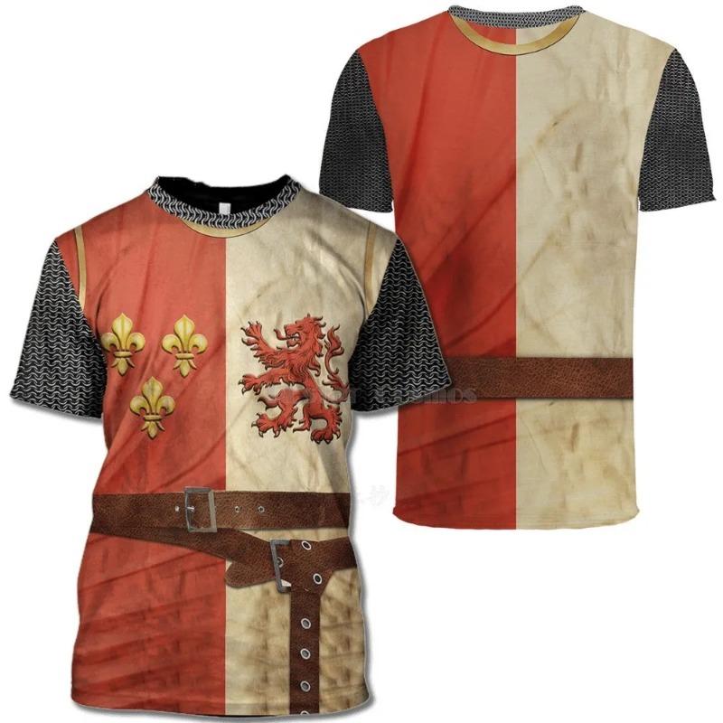 Летняя новая мужская рубашка Viking 3dt с принтом, мужская футболка Craze Punk, мужской топ Harajuku