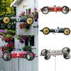 Ветряная мельница Garden Racer, Ветряные мельницы для гоночных автомобилей Garden Racer Ветряная мельница Стальная ветряная мельница Подвесные ветряные мельницы Игрушки Ветровые скульптуры Вертушки-гонщики Двор и сад