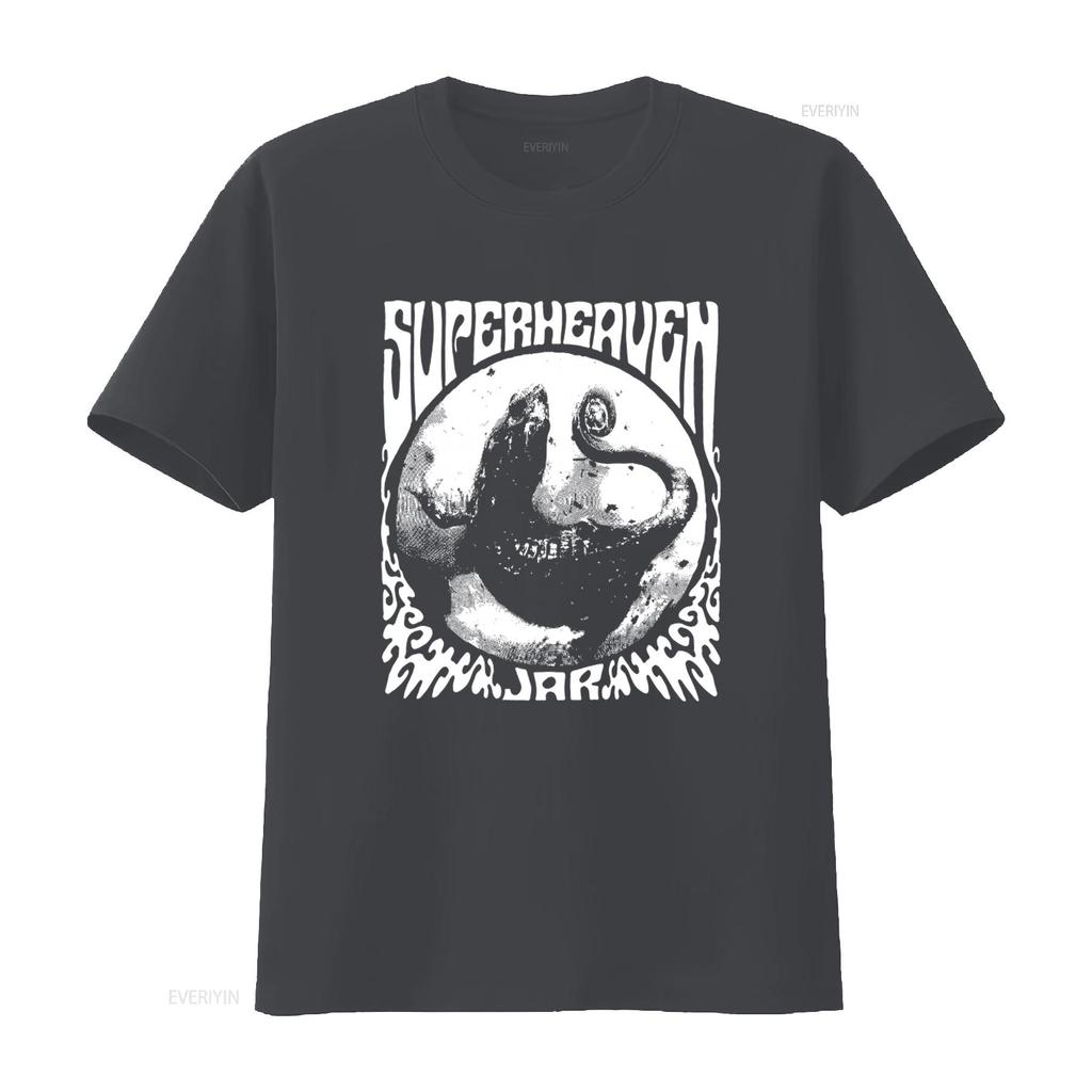 Футболка Superheaven Уникальный дизайн с принтом монстра для мужчин Стильная и удобная уличная одежда винтажная Стирка Повседневная