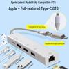 Конвертер RJ45 Type-C в сетевой порт 100 Мбит/с: 5-в-1 док-станция для расширения ноутбука
