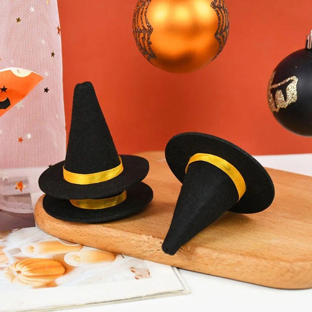 4PCS Party Supplies Miniature Witch Hat Halloween Prop Small Hats  Halloween Decoration