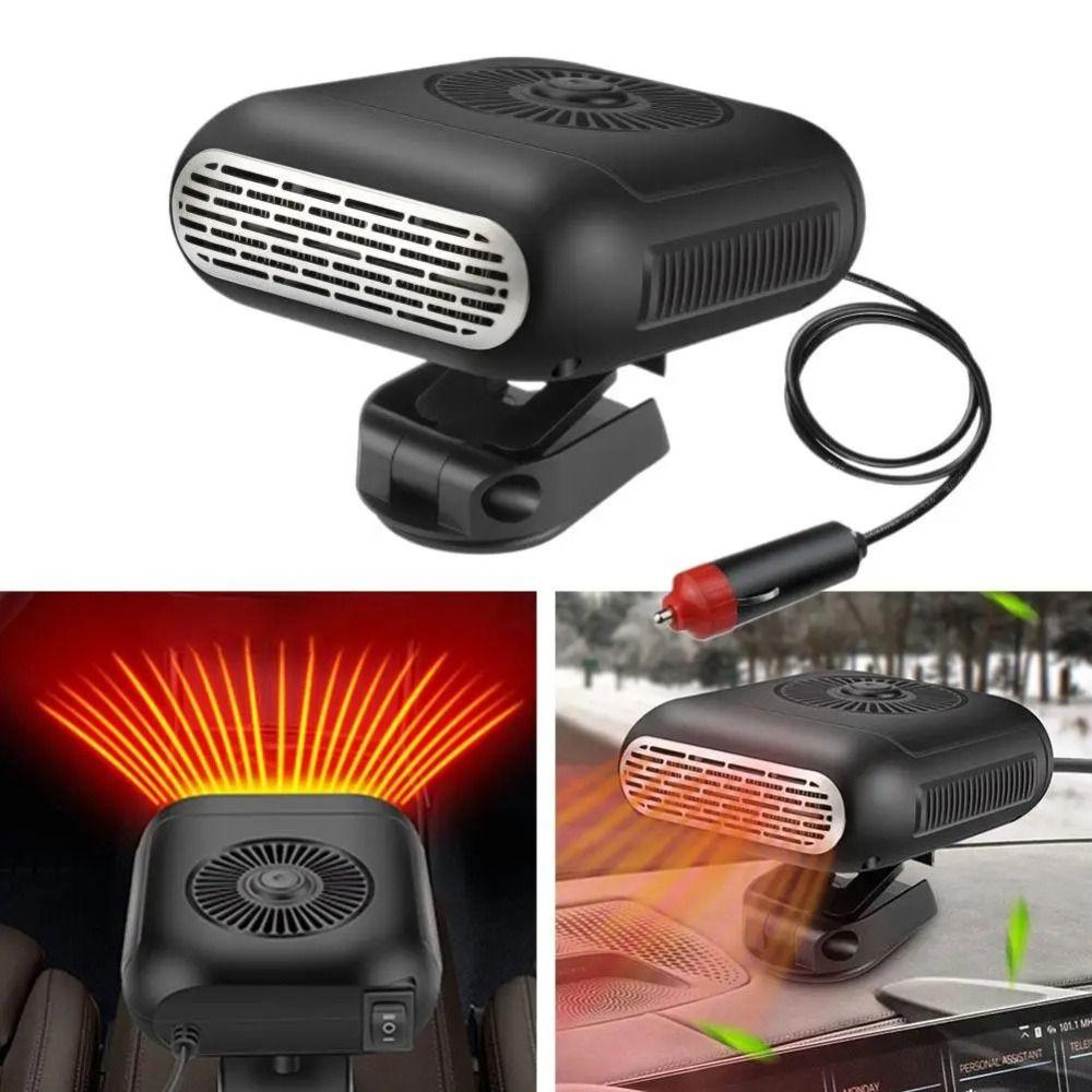 Electric Car Warm Fan 360 Degree Adjustable Windshield Demister Portable Car Heater Car Tools