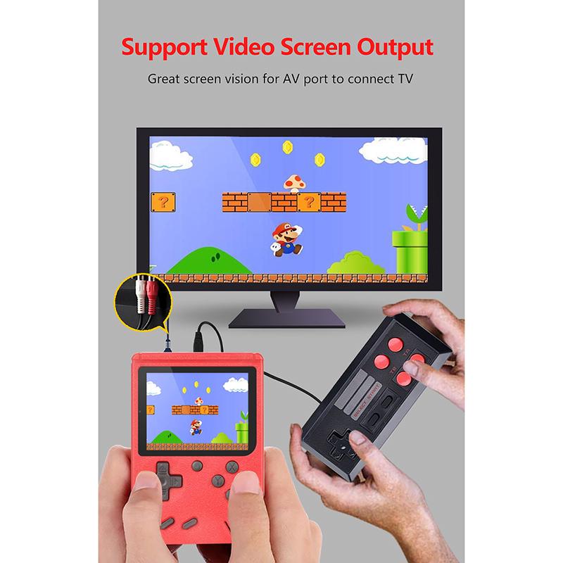 Портативная ретро консоль с 400 встроенными играми для подростка