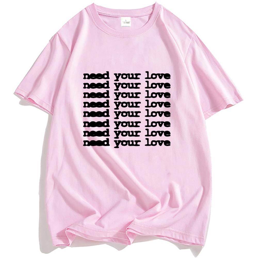 Single Need Your Love T-shirt Band OneRepublic Design Printing Tshirts Unisex Streetwear Short Sleeve Cotton O-neck Tees Male