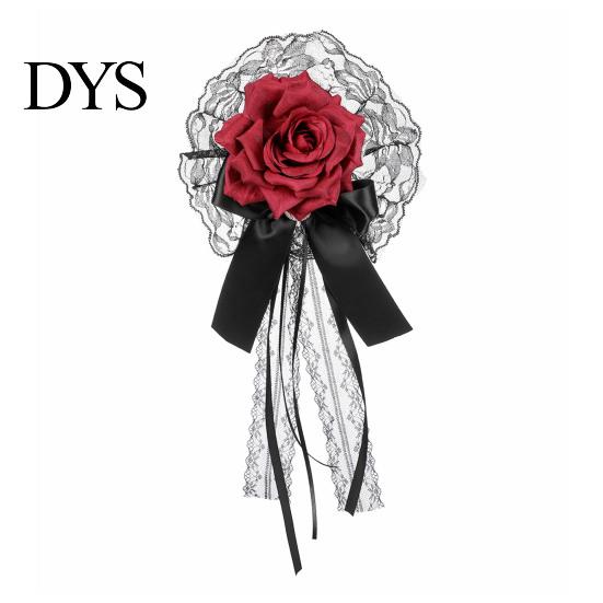 Theme Party Hair Decorations Rose Bow Clip, Lace Pearl Hairpin, Lolita Gothic Bowknot Alternative Style Clips Hairpin for Women Bride Cosplay Wedding