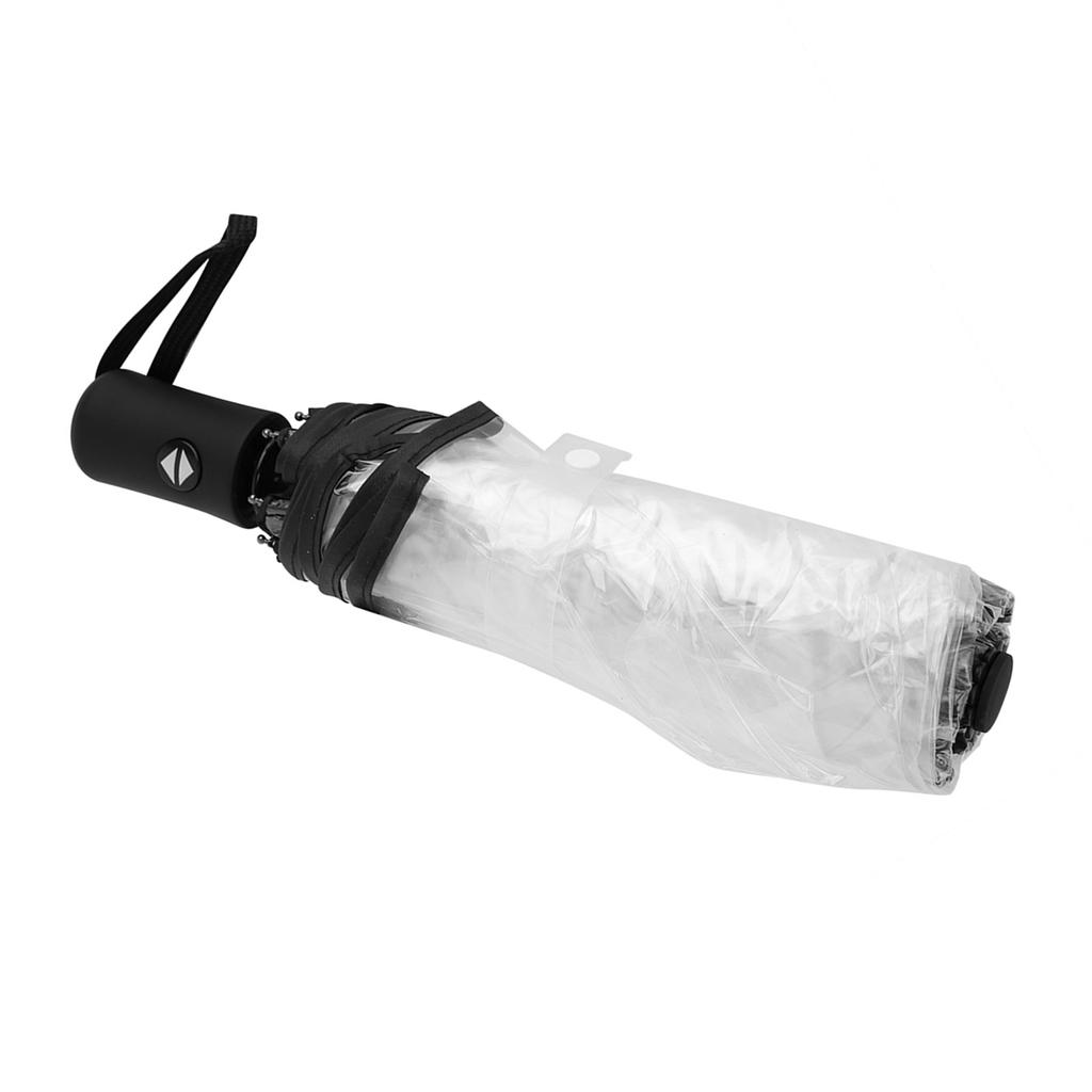 Transparent Rain Umbrellas Folding Portable Tri Fold Ladies Fashion Umbrella