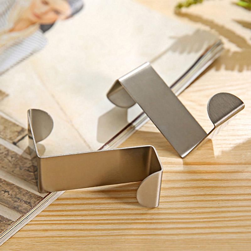 Дверной крючок из нержавеющей стали, 2 шт., кухонный шкаф, вешалка для одежды, крючок, зажимы, вешалка для домашнего хранения