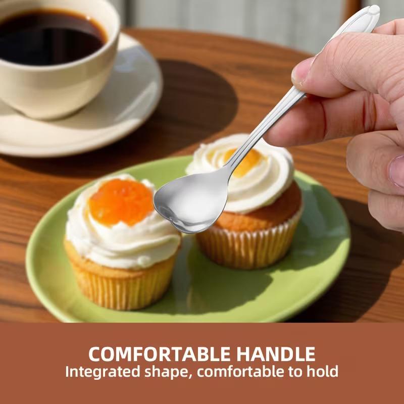 Romantic Heart Spoon Gift Set 10pcs Stainless Steel Stirrers for Coffee Bar Ideal Wedding Or Housewarming Present