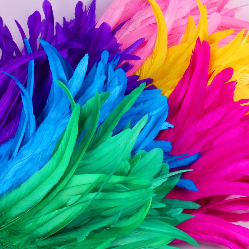 25-30 см полоски ткани с перьями для украшения сценического костюма своими руками