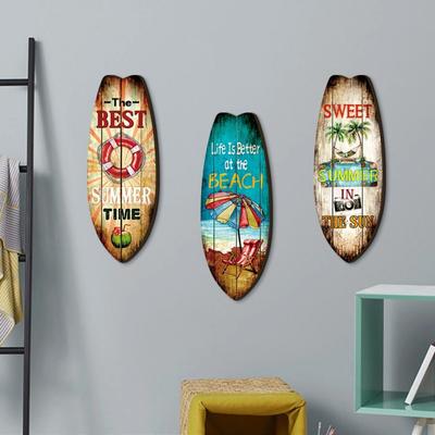 Деревянные настенные украшения в гавайском стиле в виде досок для серфинга, декор на морскую тематику, декор для комнаты серфера