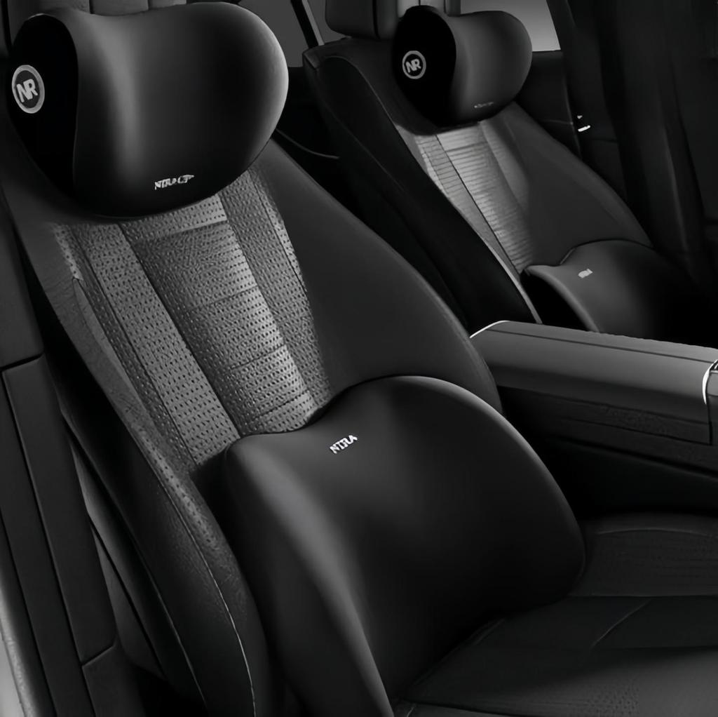 2 шт. подголовник автомобиля пространство памяти пены подголовник поясничная подушка транспортные принадлежности поясничная поддержка подушка автомобиль поясничная подушка для снятия усталости офисный подголовник