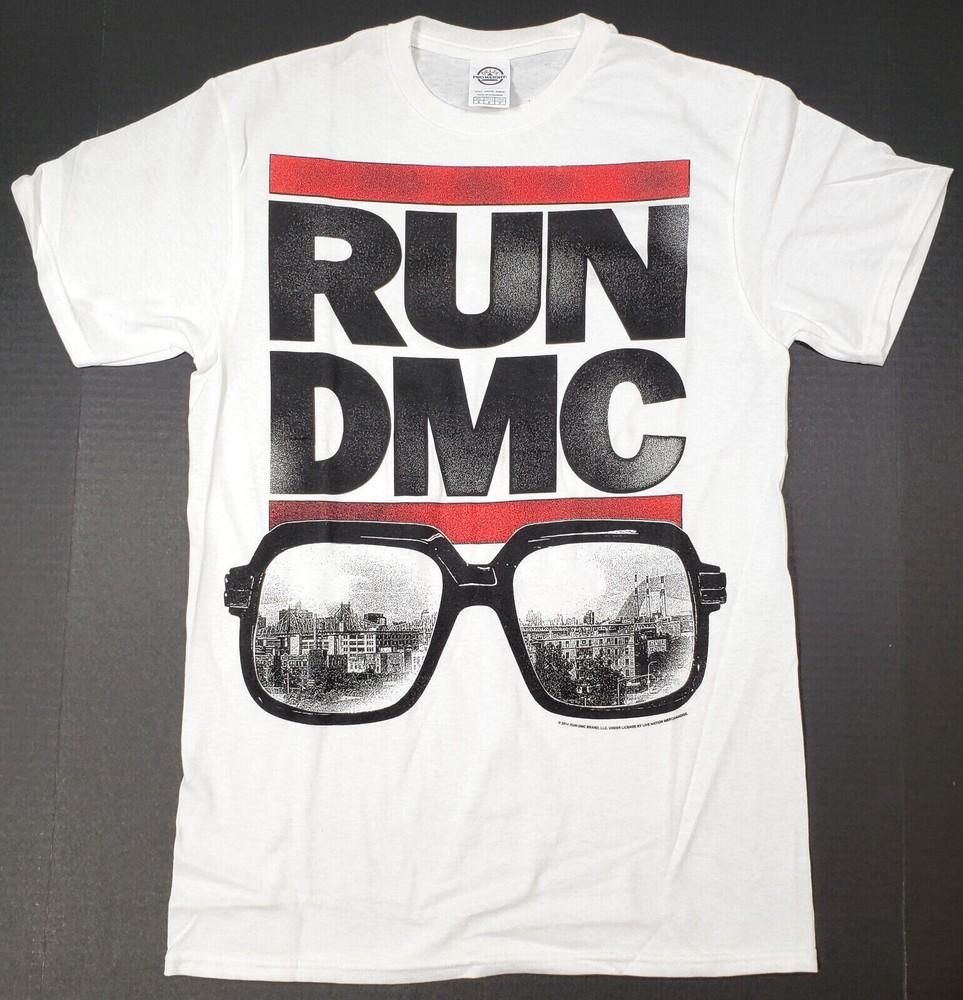 RUN DMC JAM MASTER JAY T-shirt Retro Hip Hop Rap Rock White Men's SMALL New Unisex T-Shirt