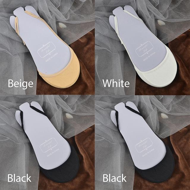 FINETOO 4 пары/компл. женские нескользящие невидимые носки, летние однотонные хлопковые носки-лодочки с низким вырезом, женские дышащие носки-тапочки