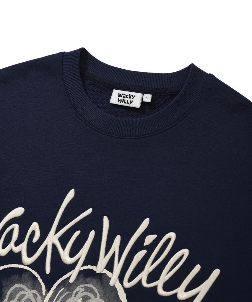 WACKY WILLY Big Lily Sweatshirt Navy