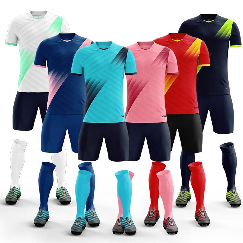 New Model Sports Sublimation Soccer Jersey Team Shirt Custom Football Uniform Soccer Jersey Set