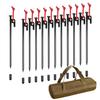 RiveRock 25cm Peg Storage Back Tent Tarp Steel Peg Reflective Rope