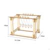 Newton's Cradle DIY Science Experiment Toy Desk Kids Craft Set Handmade Assemble Wood