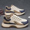 2024 Autumn and Winter New Leather Sneakers Men's Casual Dad Shoes Student Versatile Sports Comfortable Forrest Gump Shoes