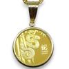 And My Jewelry Pure Gold 24K Snake Year Coin 18K Gold 15 Charles III Australia Coin [Your Box] Necklace, 2025, Frame, 1/10oz, 9999Au, Dollars,