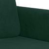 2 Piece Sofa Set with Cushions Dark Green Velvet