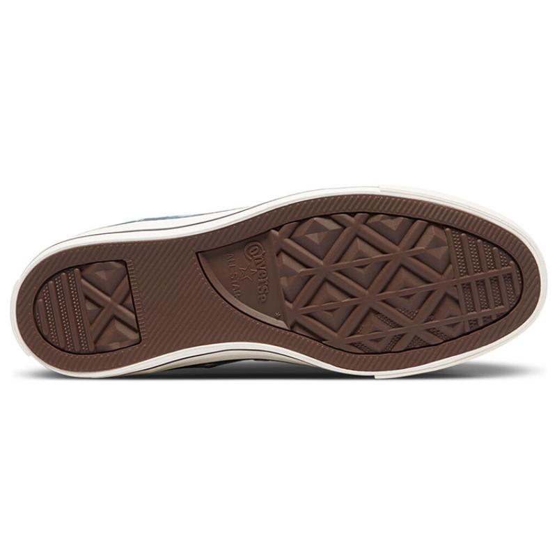 Converse Chuck Taylor All Star Hi Повседневные красочные высокие кеды из парусины Унисекс Белые и зеленые