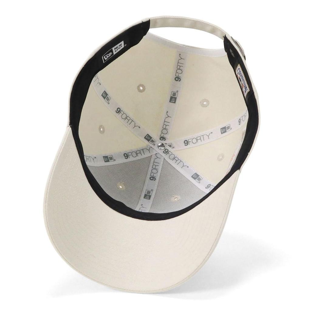 New Era 9FORTY EasySnap Cap 15355854 NER37C1755 NY New Era cap with side ONSPOTZ MLB New York and MLB stylish street sun Ivory/Pink White. patch, MLB,