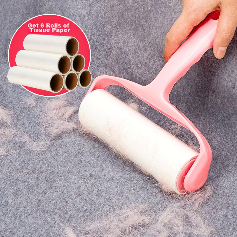 MR Lint Roller, 16cm, 1 Unit, 6 Rolls, 300 Sheets, Detachable Lint Remover for Clothes, Cat And Dog Hair Cleaning Tool